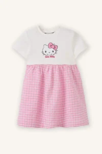 DeFacto Hello Kıtty Ribbed Camisole Dress for Baby Girl