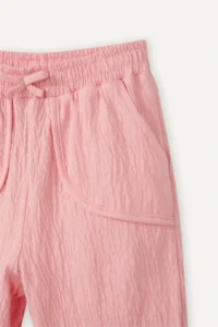 DeFacto Wide Leg Jacquard Pants Baby Girl (26 SP) - Image 2