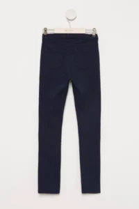DeFacto Navy Blue Slim Fit 5 Pocket Young Girl Trousers H2197A6.Be458 - Image 2