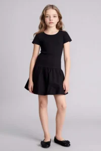DeFacto Half Sleeve Dress Girls' - Image 2