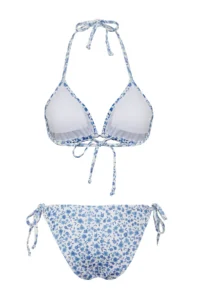 TRENDYOLMİLLA Floral Patterned Triangle Covered Regular Regular Waist Bikini Set - Image 9