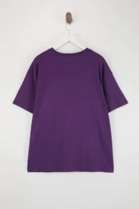 Trendyol Curve Purple 100% Cotton Oversized/Wide Pattern Galaxy Printed Plus Size Knitting T-Shirt - Image 6