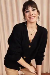 Olalook Women Black buttoned Cardigan - Image 3