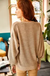 Olalook Women Mink buttoned Cardigan - Image 5