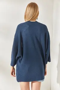 Olalook Indigo Bat Spring Coat Cardigan - Image 6