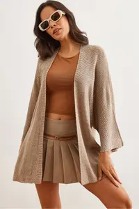 Olalook Women Mink Bat Spring Coat Cardigan