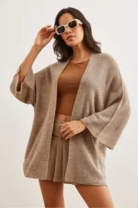 Olalook Women Mink Bat Spring Coat Cardigan - Image 2