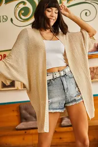 Olalook Women Stone Bat Spring Coat Cardigan - Image 2