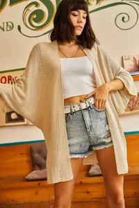 Olalook Women Stone Bat Spring Coat Cardigan - Image 3