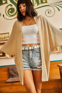 Olalook Women Stone Bat Spring Coat Cardigan - Image 5