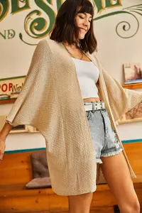 Olalook Women Stone Bat Spring Coat Cardigan - Image 6