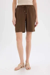 DeFacto High Waist Short Hem belmando Shorts - Image 4