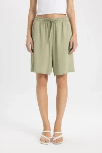 DeFacto High Waist Short Hem belmando Shorts