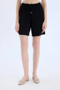 DeFacto High Waist Short Hem belmando Shorts - Image 4