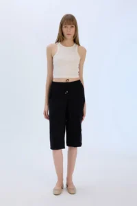 DeFacto Capri High Waist Crop Fit Viscose Capri I6798az23sm - Image 2