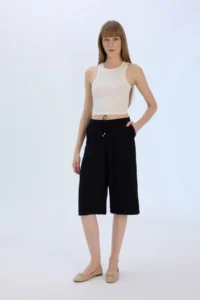 DeFacto Capri High Waist Crop Fit Viscose Capri I6798az23sm - Image 3