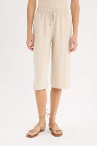 DeFacto High Waist Elastic Waist Lace Belmando Capri - Image 4