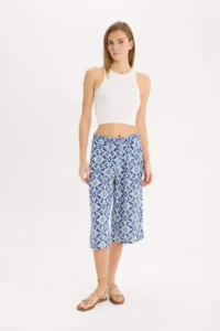 DeFacto Navy Blue Women Capri I6823AZ/NV235