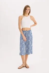 DeFacto Navy Blue Women Capri I6823AZ/NV235 - Image 2