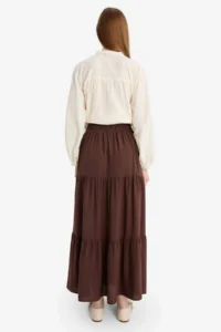 DeFacto A Cut Viscose Maxi Skirt - Image 5