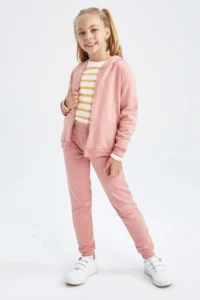 DeFacto Girls' Jogger Tracksuit Six