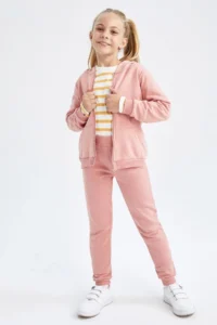 DeFacto Girls' Jogger Tracksuit Six - Image 3