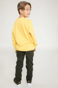 DeFacto Khaki Boy Child Slim Fit Gabardine Trousers - Image 2
