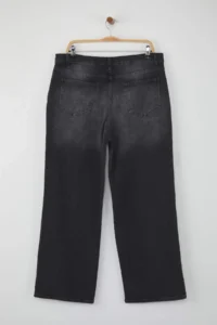Trendyol Curve Anthracite High Waist Wide Leg comfort/Middle Flexible Plus Size Wide Leg jeans - Image 7