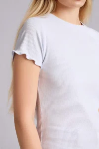 DeFacto Fitted Crew Neck Ribbed Camisole Short Sleeve T-Shirt - Image 4