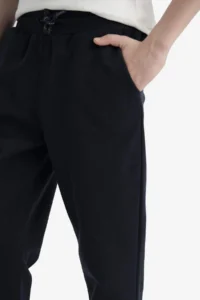 DeFacto Boy's Navy Blue Elastic Waist Pocket School Jogger Sweatpants - Image 5