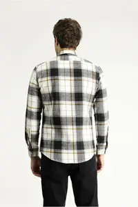 Kiğılı Long Sleeve Slim Fit Slim Fit Lumberjack Plaid Cotton Shirt - Image 4