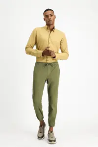 Kiğılı Long Sleeve Slim Fit Slim Fit Lumberjack Sports Cotton Button-down Collar Shirt - Image 2