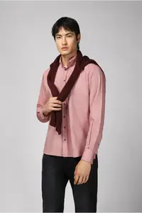 Kiğılı Long Sleeve Regular Fit Sports Cotton Button-down Collar Oxford Shirt