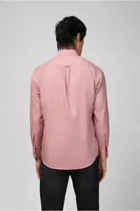 Kiğılı Long Sleeve Regular Fit Sports Cotton Button-down Collar Oxford Shirt - Image 6