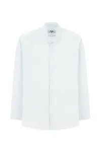 Kiğılı Long Sleeve slim Fit Narrow Kesim Printed Cotton Shirt - Image 6