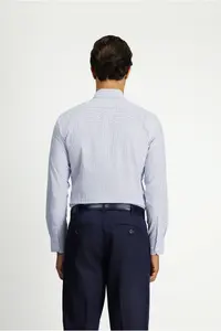 Kiğılı Long Sleeve slim Fit Narrow Kesim Printed Cotton Shirt - Image 5
