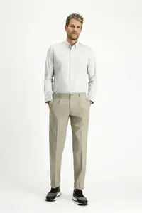 Kiğılı Long Sleeve Slim Fit Slim Fit Cotton Striped Classic Shirt - Image 2