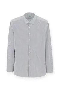 Kiğılı Long Sleeve Slim Fit Slim Fit Classic Striped Cotton Shirt - Image 6