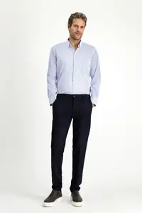 Kiğılı Long Sleeve Slim Fit Slim Fit Classic Plaid Cotton Shirt - Image 2