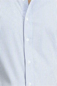 Kiğılı Long Sleeve Slim Fit Slim Fit Classic Plaid Cotton Shirt - Image 5