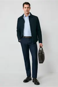 Kiğılı Long Sleeve Slim Fit Slim Fit Cotton Classic Striped Shirt - Image 7