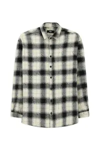 Kiğılı Long Sleeve Oversize Extra Comfortable Fit Plaid Cotton Lumberjack Winter Shirt - Image 2
