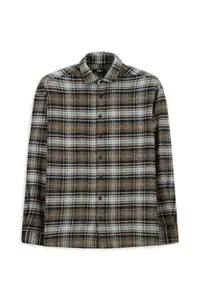 Kiğılı Long Sleeve Oversize Extra Comfortable Fit Plaid Cotton Lumberjack Winter Shirt - Image 2