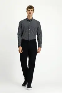 Kiğılı Long Sleeve Regular Fit Striped Cotton Shirt - Image 2