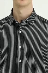 Kiğılı Long Sleeve Regular Fit Striped Cotton Shirt - Image 5
