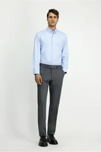 Kiğılı Long Sleeve Classical Striped Cotton Shirt - Image 2