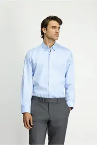 Kiğılı Long Sleeve Classical Striped Cotton Shirt - Image 3