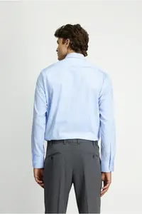 Kiğılı Long Sleeve Classical Striped Cotton Shirt - Image 5