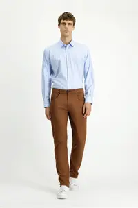Kiğılı Long Sleeve Regular Fit Striped Cotton Shirt - Image 2