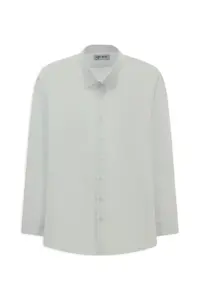 Kiğılı Long Sleeve Slim Fit Classic Collar Cotton Easy-Iron Shirt
